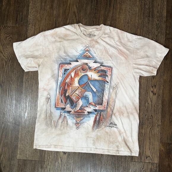 THE MOUNTAIN Jody Bergsma 2016 Brown Tie Dye SS Tshirt Tee Shirt L - Picture 10 of 10